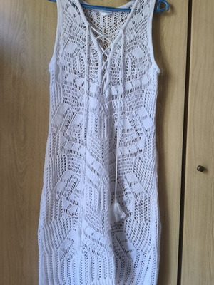 bpc beach dress, white, XL