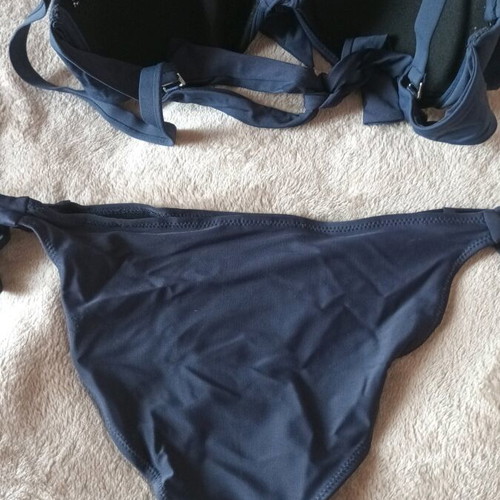 Swimsuit used, padded bra, size M, blue