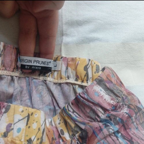Maxi boho strapless dress Virgin Prunes by Mikró like new, multicolor