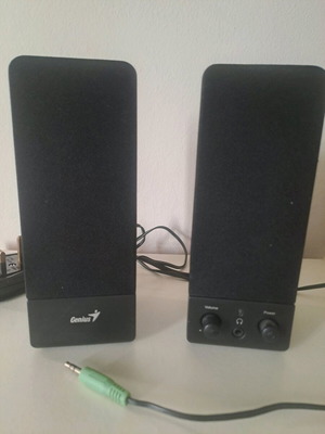 Genius SP-S110 ηχεία υπολογιστή καινούρια, 120v στερεοφωνικά