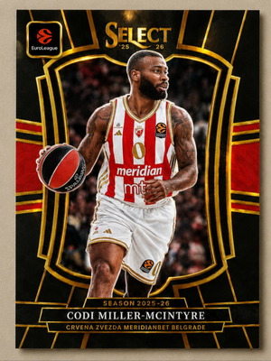 Codi Miller-McIntyre Euroleague Select 25-26 κάρτα μπάσκετ