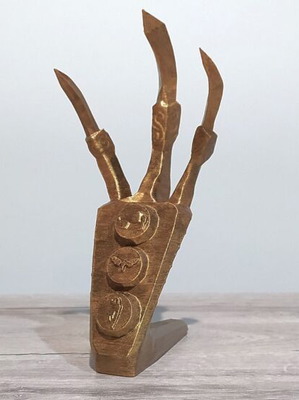 Skyrim Golden Dragon Claw Figure 3D printed, 20 cm, hand painted, new