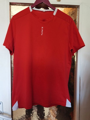 Dark red men's shirt short sleeve 3XL like new