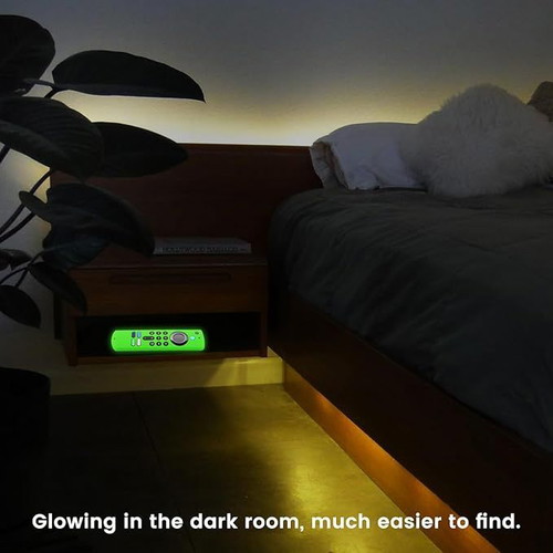 Luminous Silicone Remote Control Case for Firestick with Airtag Holder