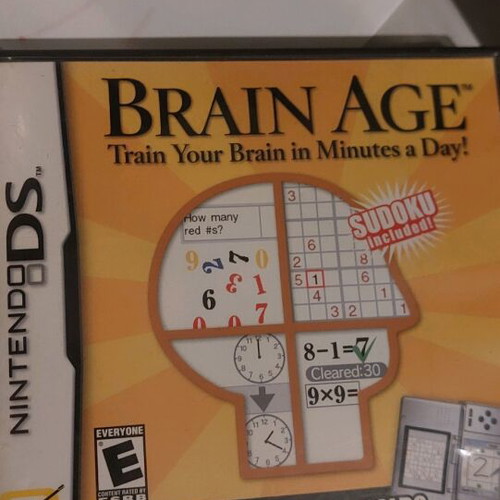 Nintendo DS Brain Age cartridge like new with bonus Brain Training