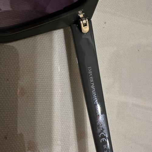 Emporio Armani sunglasses like new with black frame and purple gradient lenses