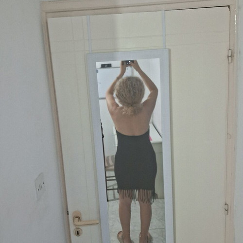 Black Strapless Mini Dress with Fringe Like New