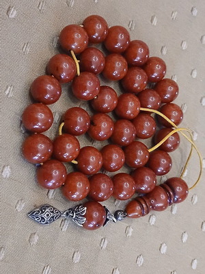 Mastic Worry Beads used with silver elements