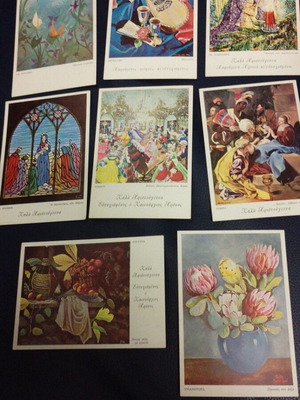 Vintage postcards pack of 8 from 1969 like new
