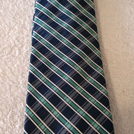 Dockers Men's Tie Checked Blue White Green New