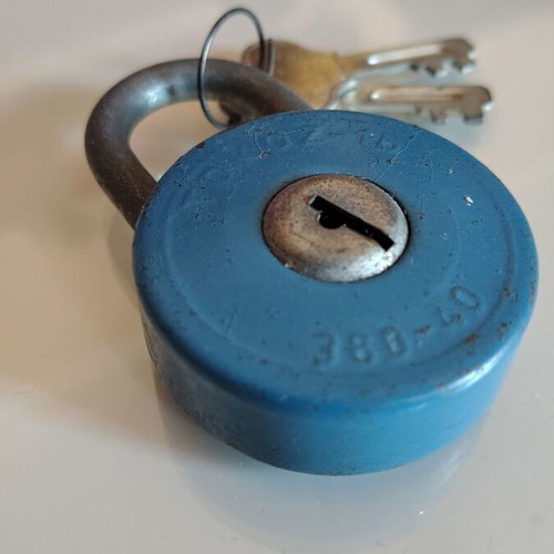 Vintage padlock made in Czechoslovakia, like new