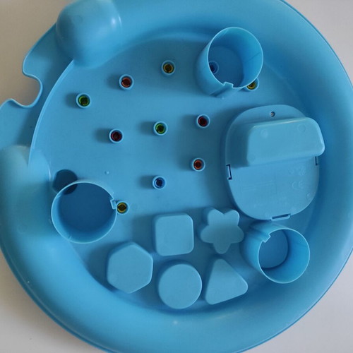 Baby activity table used without legs
