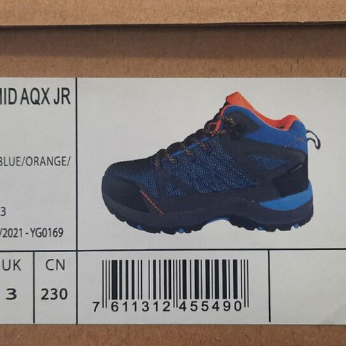 McKinley Toronto Mid AQX hiking boots like new, size 37, blue-orange