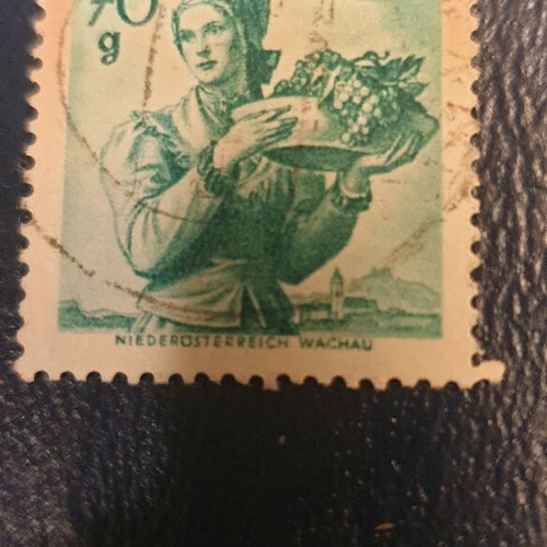 Austrian stamps used 1949-1951, set of 2