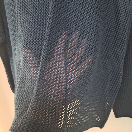 Black perforated women's sweater new, size M