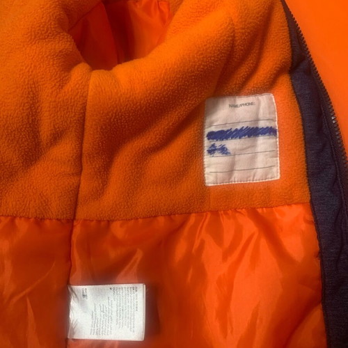 Children's jacket 7-8 years dark blue H&M used, winter with hood