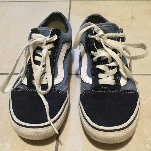 Vans Old Skool blue athletic shoes used size 38