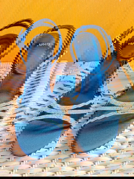 Σατέν πέδιλα Mango