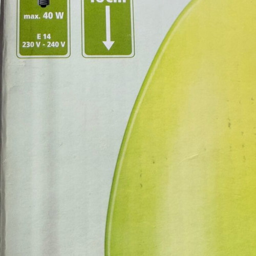 Glass table lamp light green new