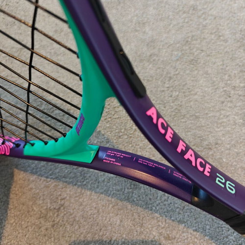 Prince Ace Face tennis racket used, women's and junior