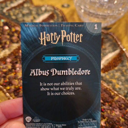 Albus Dumbledore Harry Potter collectible card new, rare