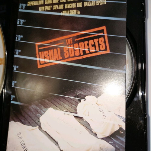 The Usual Suspects DVD used, 2 discs, subtitles