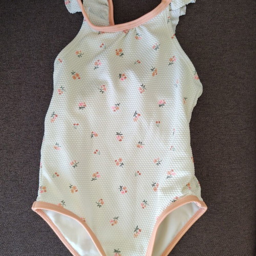 Baby Swimsuit White One-Piece 23 Months Like New