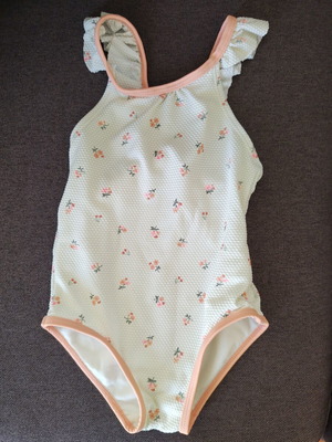 Baby Swimsuit White One-Piece 23 Months Like New