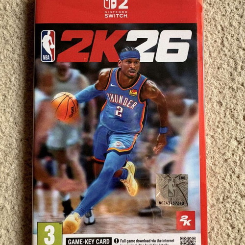 NBA 2K26 Nintendo Switch 2 game key card, sealed