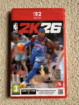 NBA 2K26 Nintendo Switch 2 game key card, sealed