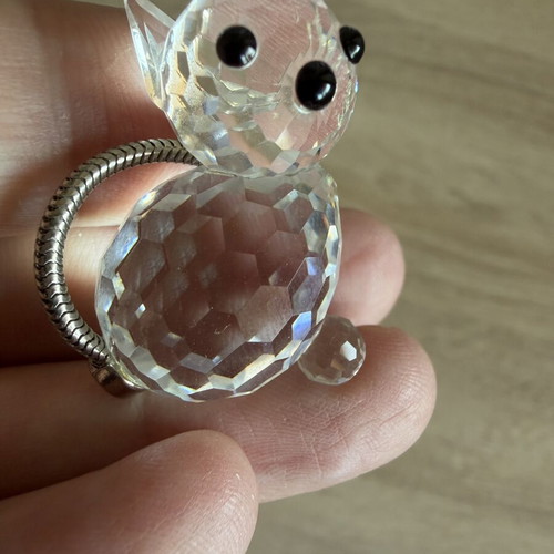 Swarovski Silver Crystal Miniature Cat model 7659 NR 031 new