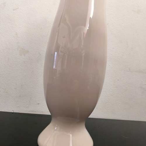 BICOLORE vase beige with glossy finish like new