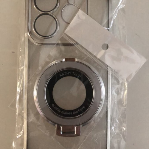 Redmi Note 14 5G Phone Case new, transparent with silver details