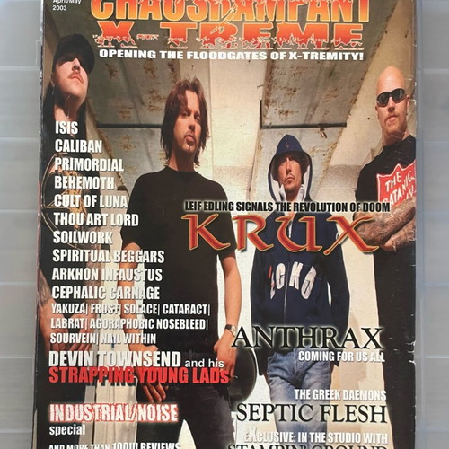 ChaosRampant X-Treme April/May 2003 issue used, extreme music magazine
