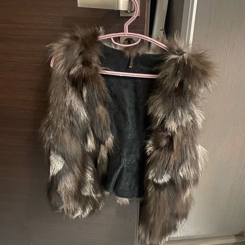 Rabbit fur vest like new, soya concept small and medium