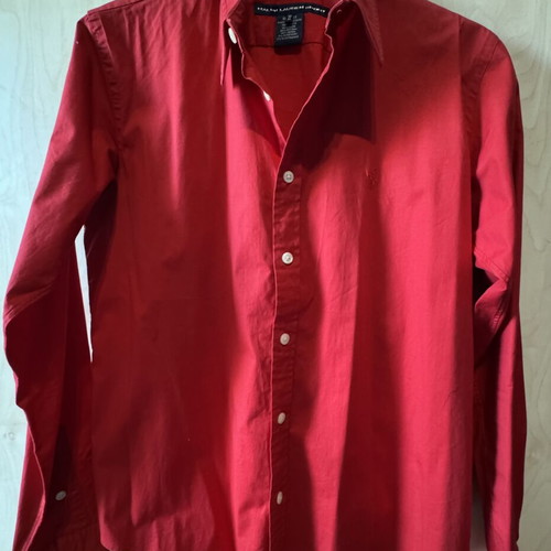 Polo Ralph Lauren women's shirt size medium red like new slim fit
