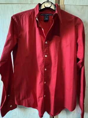 Polo Ralph Lauren women's shirt size medium red like new slim fit