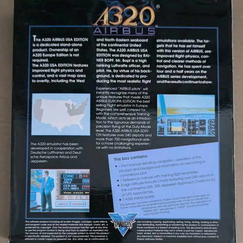 A320 Airbus Edition USA for Amiga like new