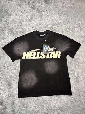 Hellstar tee black size S like new, baggy fit