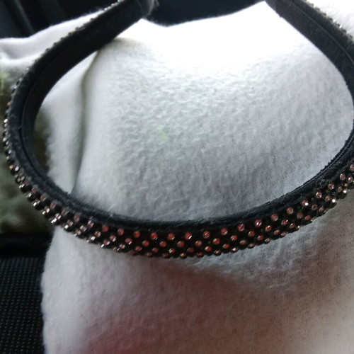 Hairband new black with rhinestones