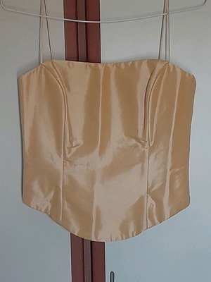 Handmade top gold color new, size S