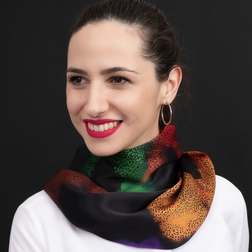 Pop Scarf new Crepe Satin 220 gr 68x180 cm