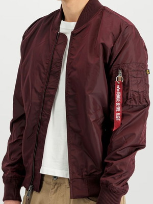 Alpha Industries MA-1 TT Light Jacket like new, red, size M
