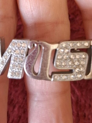 Miss Sixty bracelet like new, stainless steel with zirconia