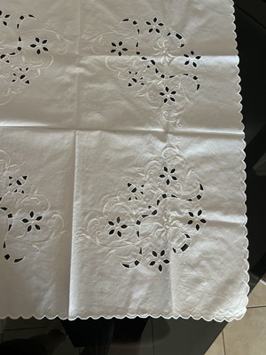 Vintage tablecloth with embroidery