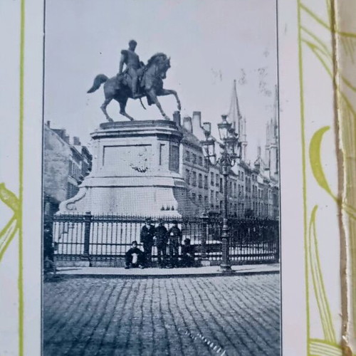 Folded postcard 1923 used, Brussels and Antwerp