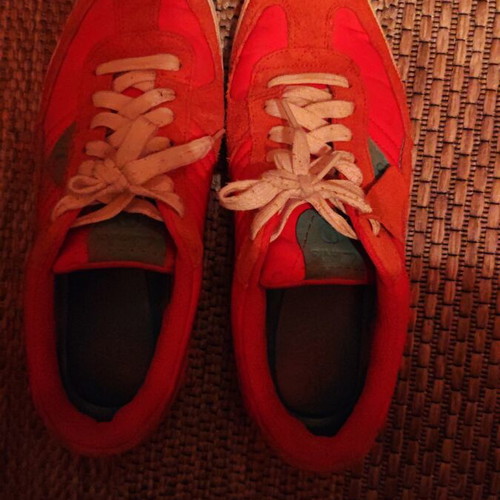 Clarks sneakers size 43 used, orange casual shoes