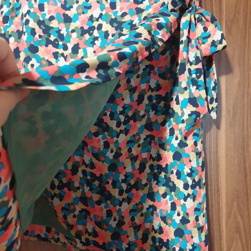 Pepe Jeans colorful skirt new, side tie, size S