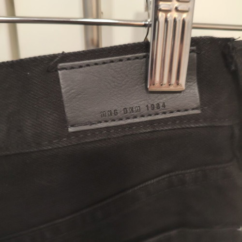 Mango Havana Black High-Waisted Straight Leg Crop Jeans like new, size 36