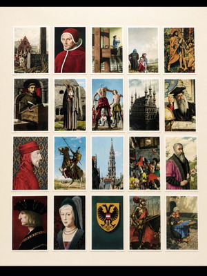 Historical collectible cards set of 20 from Belgium, like new